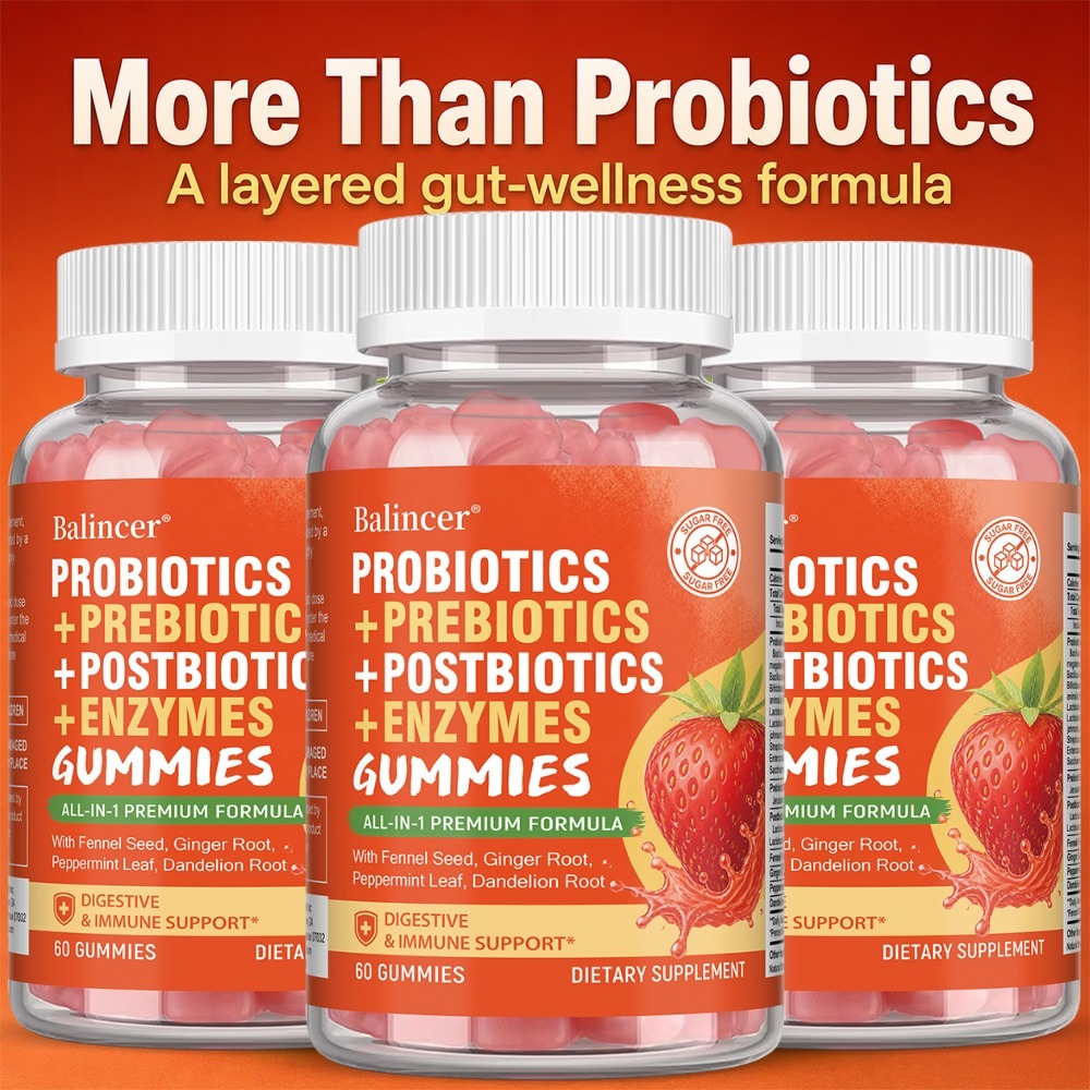 Digestive Enzyme Blend - Probiotik Sakızları, Prebiyotikler ve Sindirim Enzimleri,