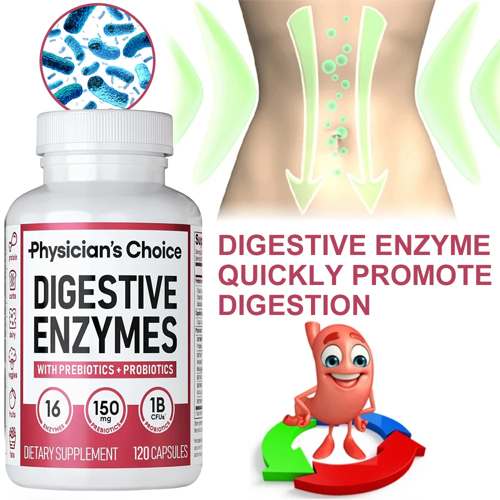 Digestive Enzyme Blend - Organik sindirim enzimi takviyesi-yetişkinler erkekler ve
