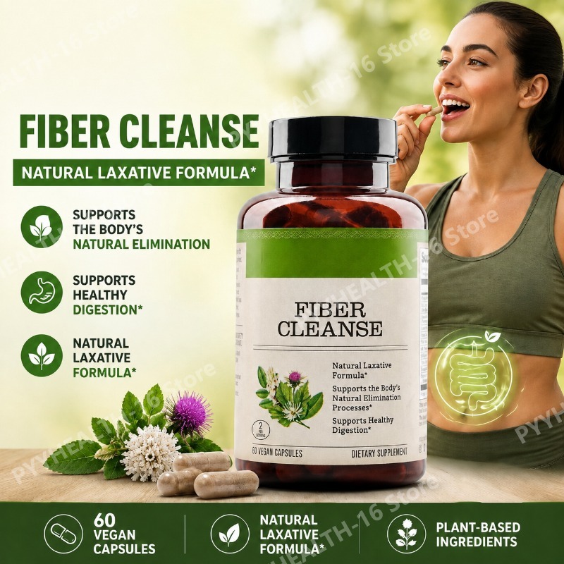 Digestive Enzyme Blend - Fiber Cleanse Psyllium Husk Kapsülleri Sindirim