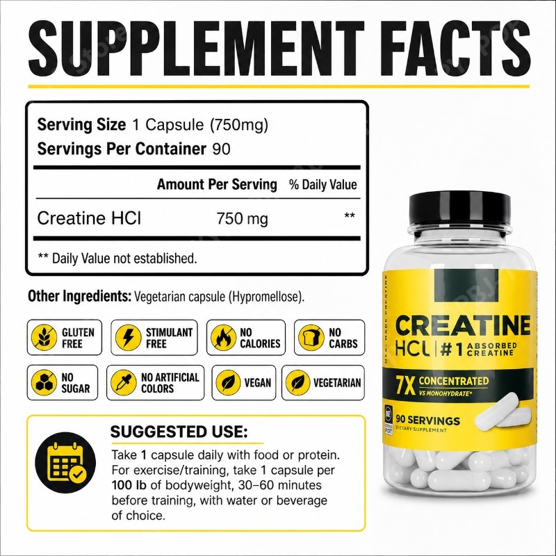 Kreatin HCl 750mg 90 Kapsül Fi - Nutrition Of Fitness incelemesi ve fiyatı