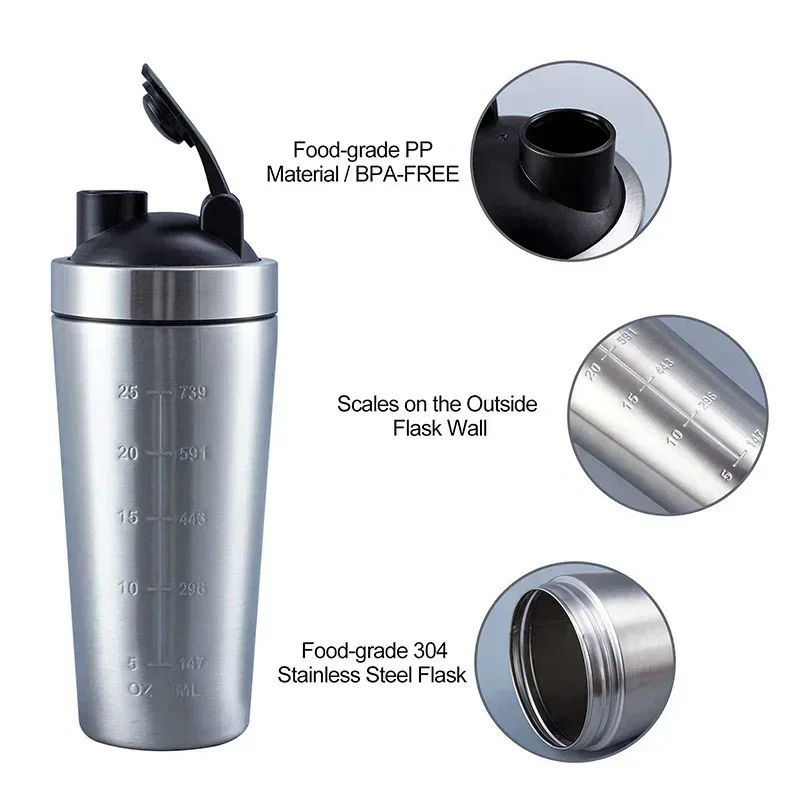 Paslanmaz Çelik Protein Shaker - Nutrition Of Fitness incelemesi ve fiyatı