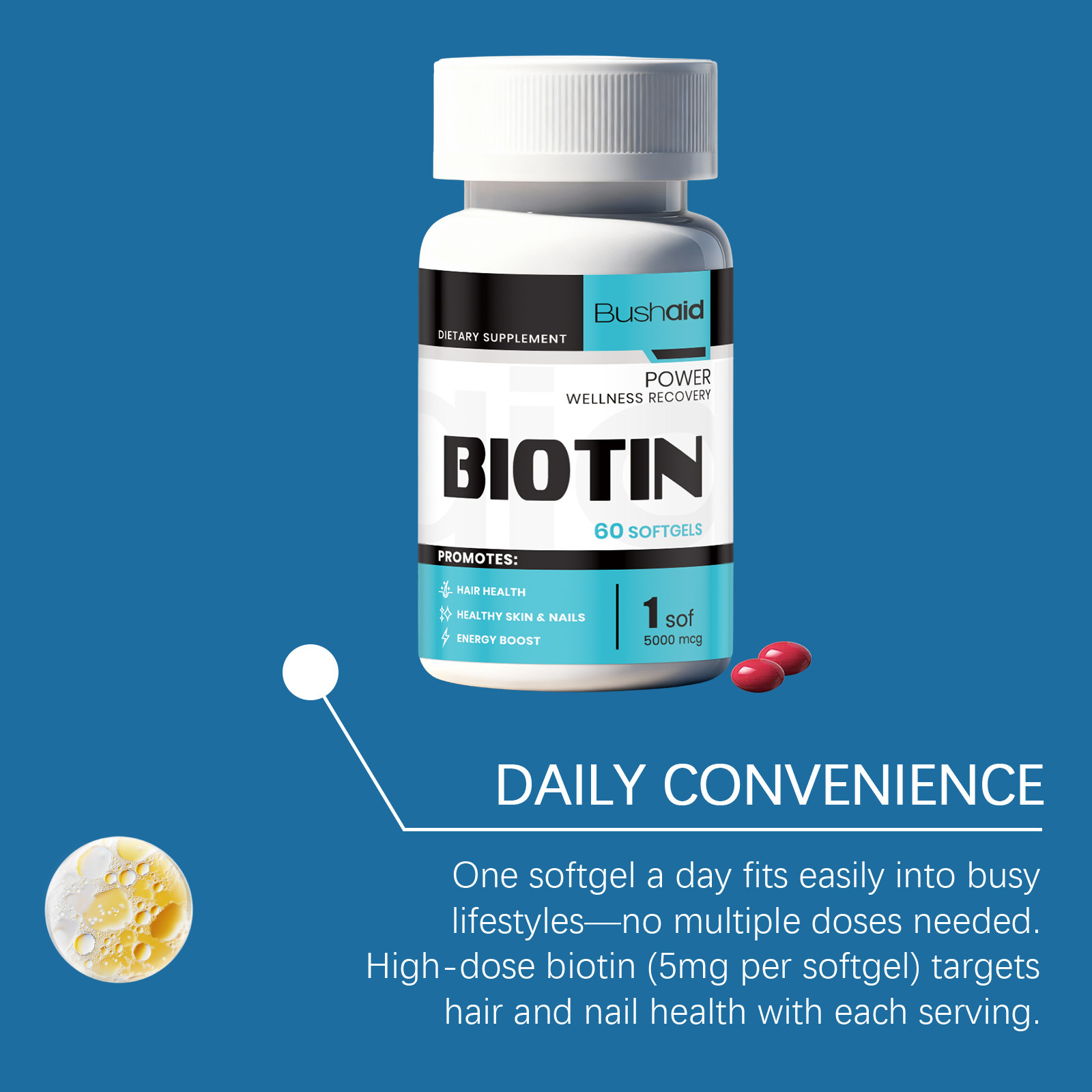 Yüksek Etkili Biotin Vitamin B - Biotin Hair Growth incelemesi ve fiyatı