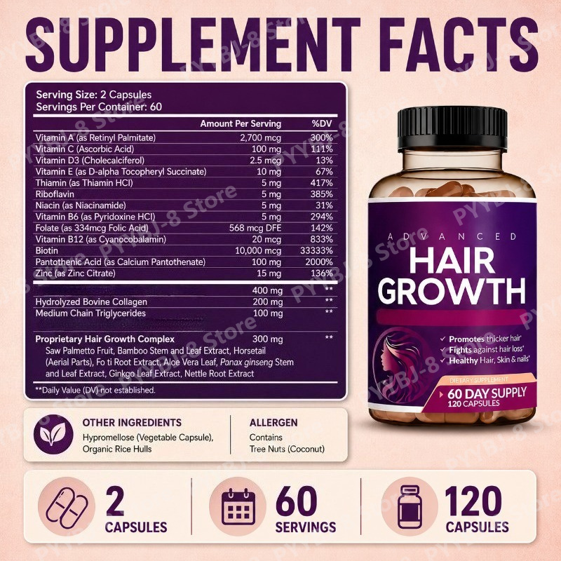 Kadınlar İçin Saç Vitamini Kap - Biotin Hair Growth incelemesi ve fiyatı